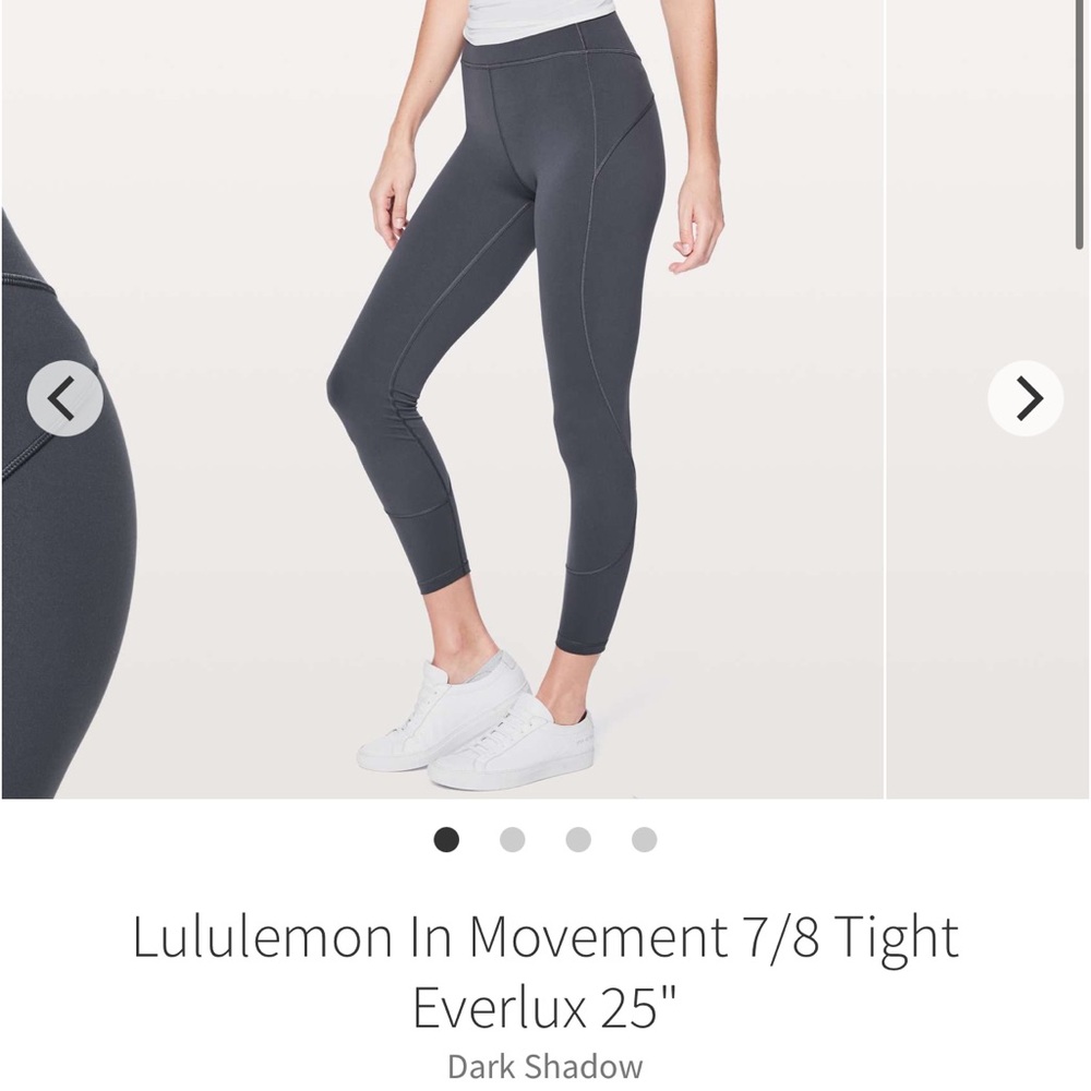 Lululemon In Movement 7/8 Tight Everlux 25